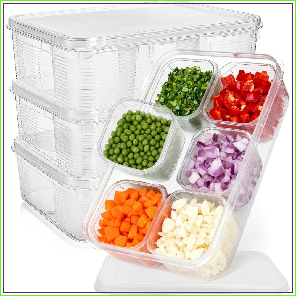 Meal Prep Veggie - Set Organizer Kulkas 28-Piece dengan 24