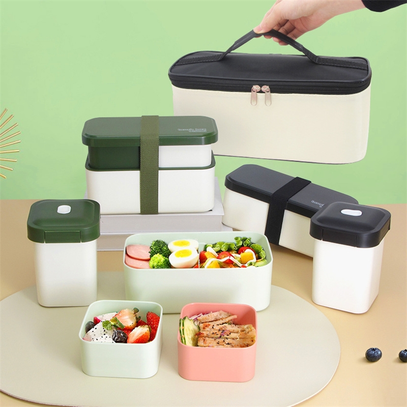 Meal Prep Japanese - Kotak Makan Siang Kompartemen Ganda Wadah
