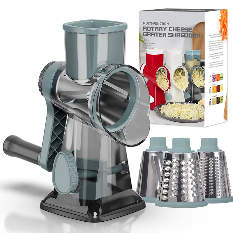 Onion Holder Slicer - LMETJMA pemarut keju putar 3 in