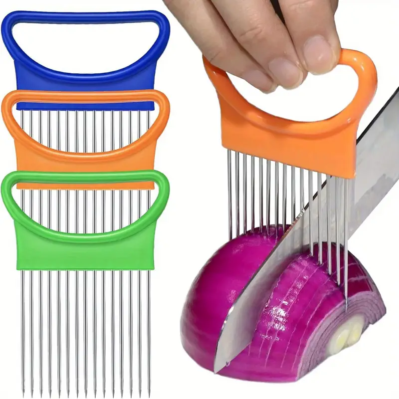 Onion Holder Slicer - Alat Dapur 4-in-1 Magic Onion Fork