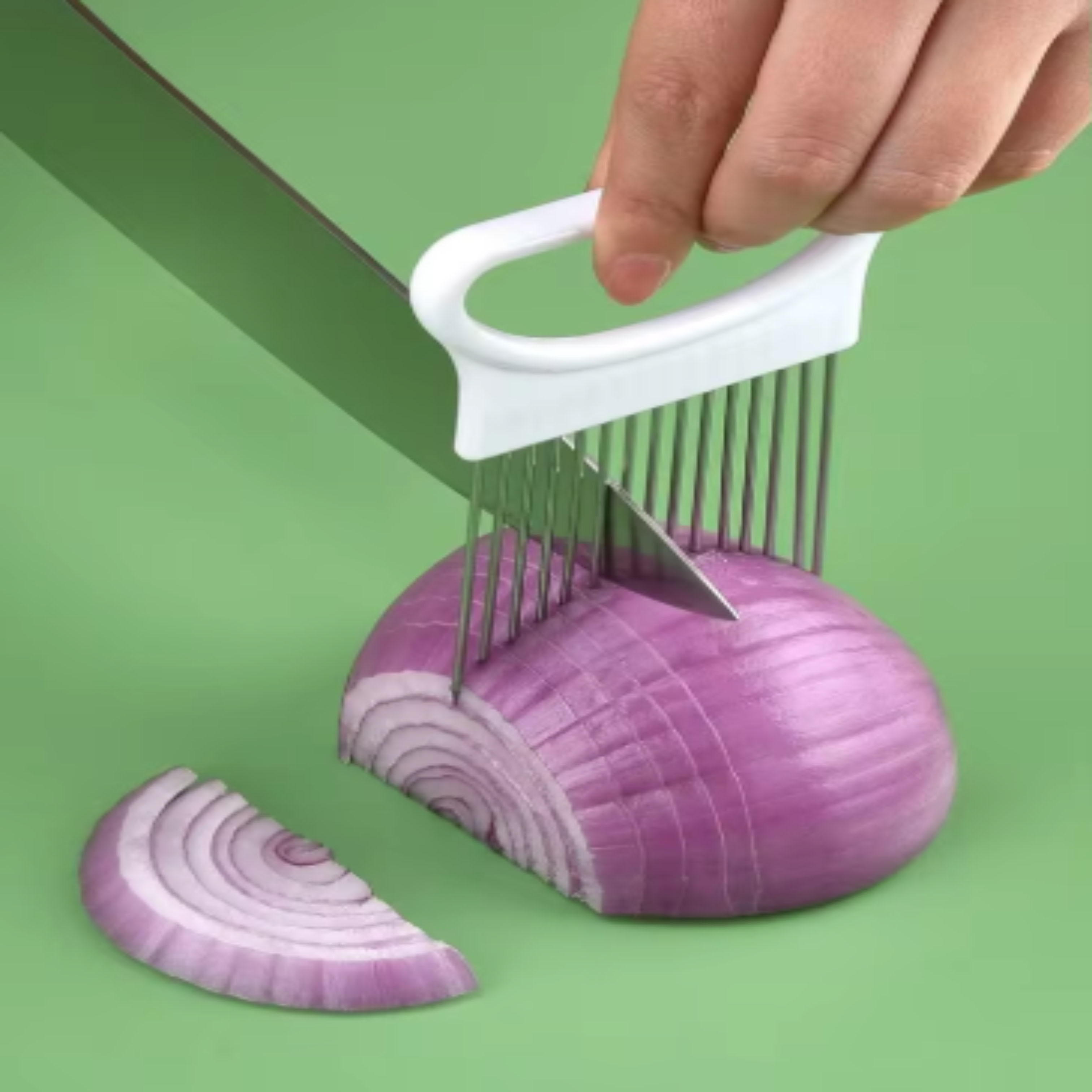 Onion Holder Slicer - 1 buah Peralatan Dapur: Tempat Sayuran