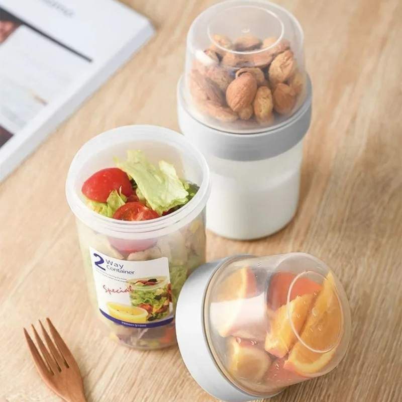 Meal Prep Oatmeal Jars - Set Wadah Bekal Sarapan Oatmeal Sereal