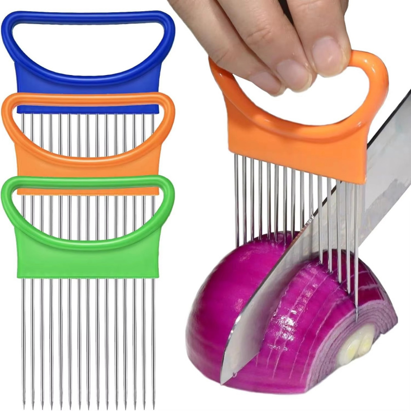 Onion Holder Slicer - 1/2/3/4 Buah Mengiris Bawang dengan Mudah