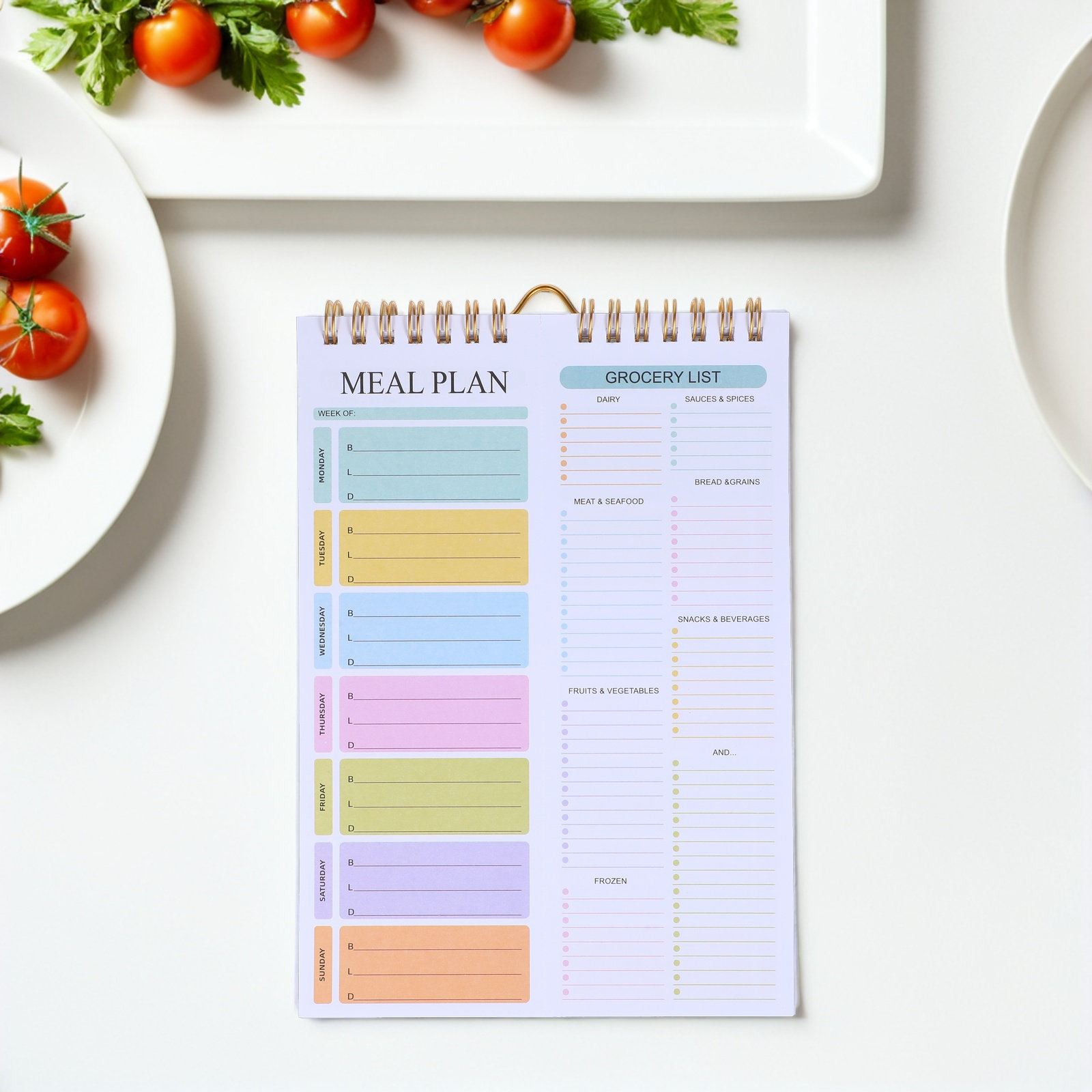 Meal Prep Grocery List - Buku Catatan Perencana Makanan Mingguan 52