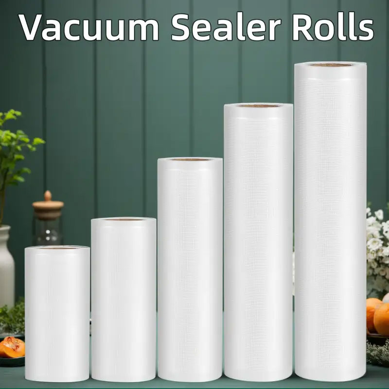 Meal Prep Vacuum Seal Containers - Kantong Vakum 500CM Gulungan Desain Jaring