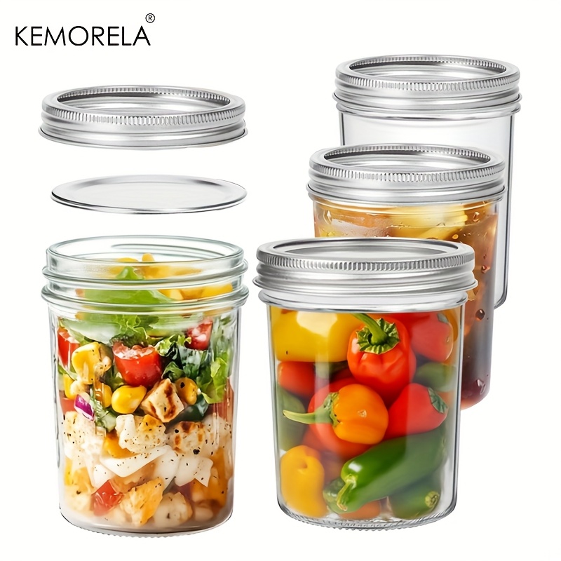 Salad Container Jar - KEMORELA Stoples Mason 350ML dengan Tutup