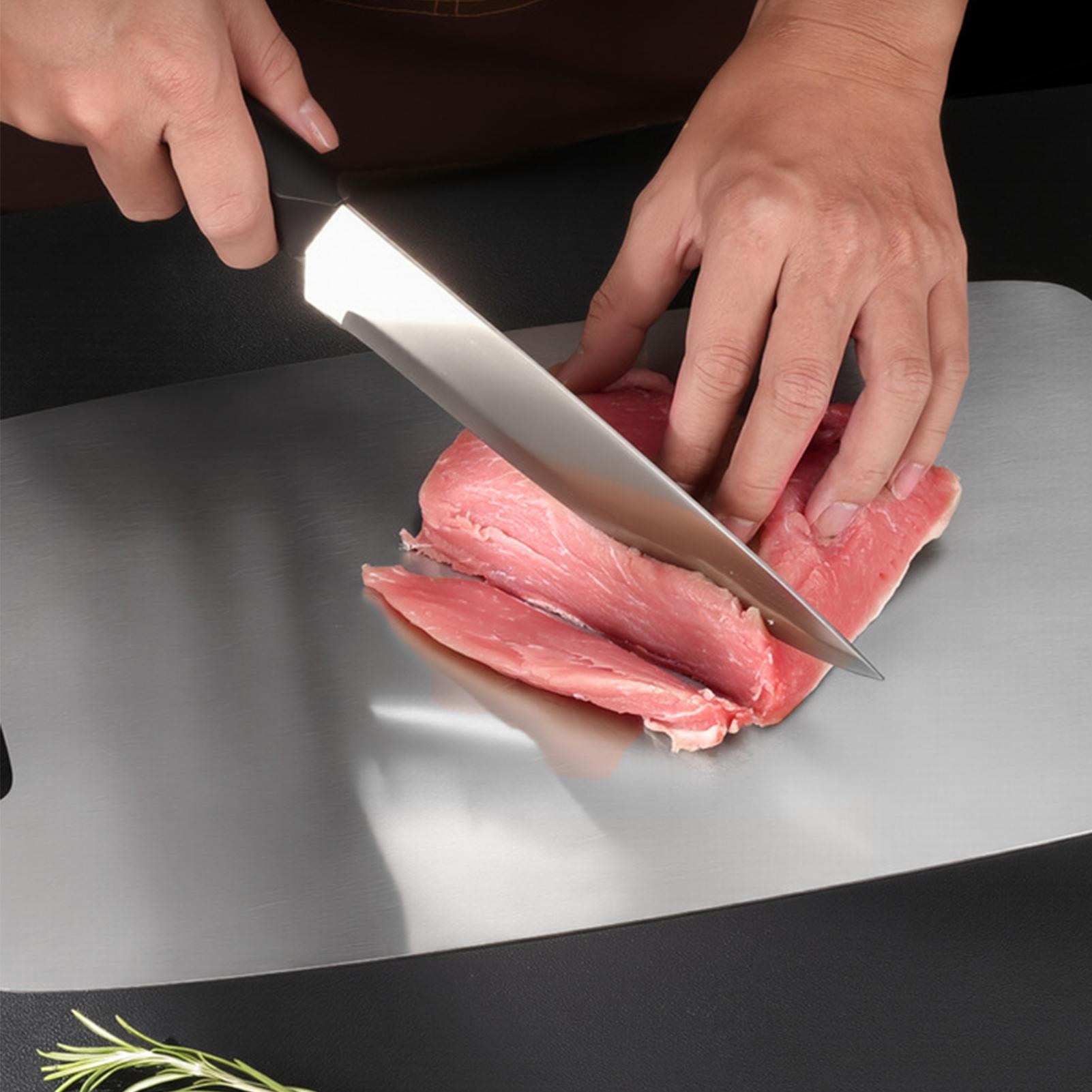 Meal Prep Chicken - Papan Pemotong Daging Stainless Steel Untuk