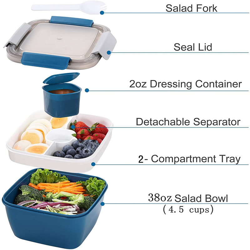 Wadah Makan Siang Salad Portab - Salad Container Jar ulasan dan harga