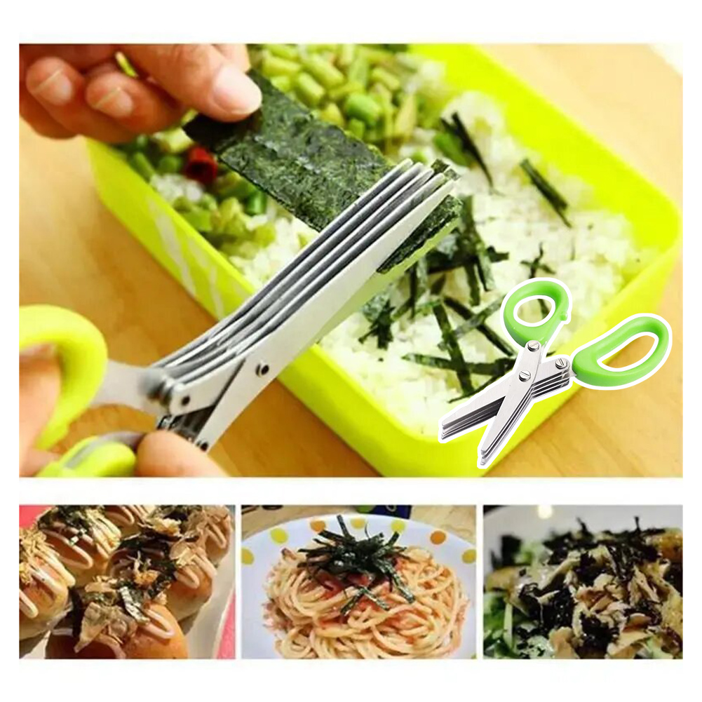 Gunting Herba 5 Bilah Baja Tah - Meal Prep Veggie ulasan dan harga
