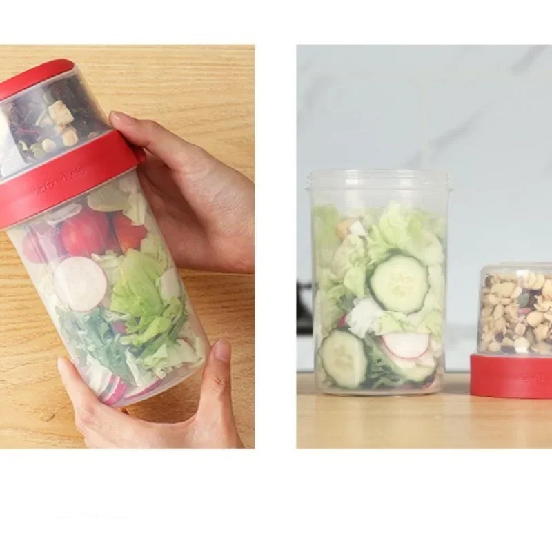 Wadah Sarapan Plastik Portabel - Meal Prep Oatmeal Jars ulasan dan harga