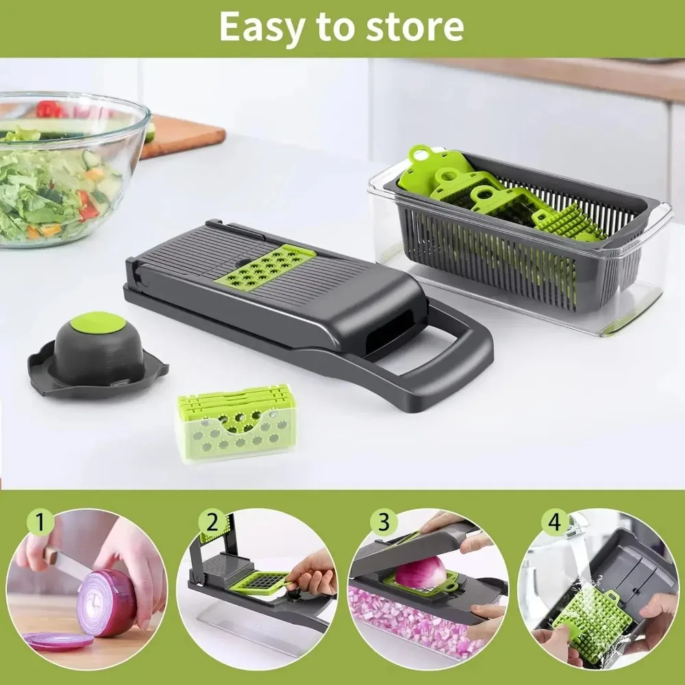 Pencincang sayuran multifungsi - Onion Holder Slicer ulasan dan harga
