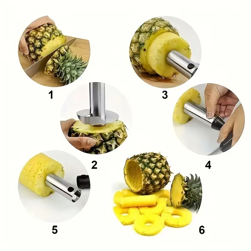 Pisau Nanas Multifungsi Tiga W - Pineapple Corer Slicer ulasan dan harga