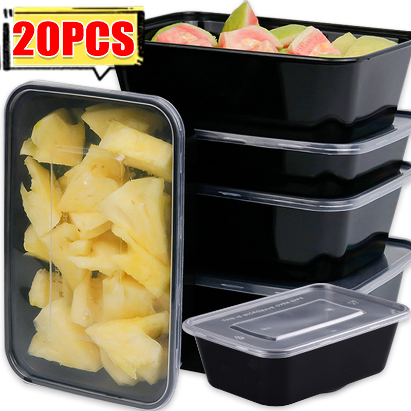 10/20x Wadah Penyimpanan Makan - Meal Prep Jars With Lids ulasan dan harga