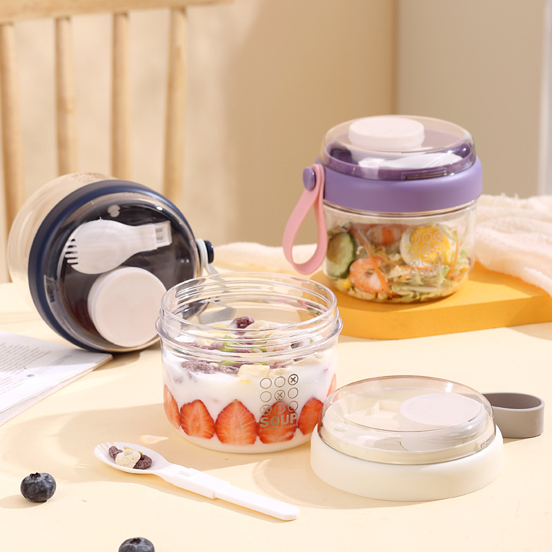 Cangkir Salad Lapisan Ganda Ca - Salad Container Jar ulasan dan harga