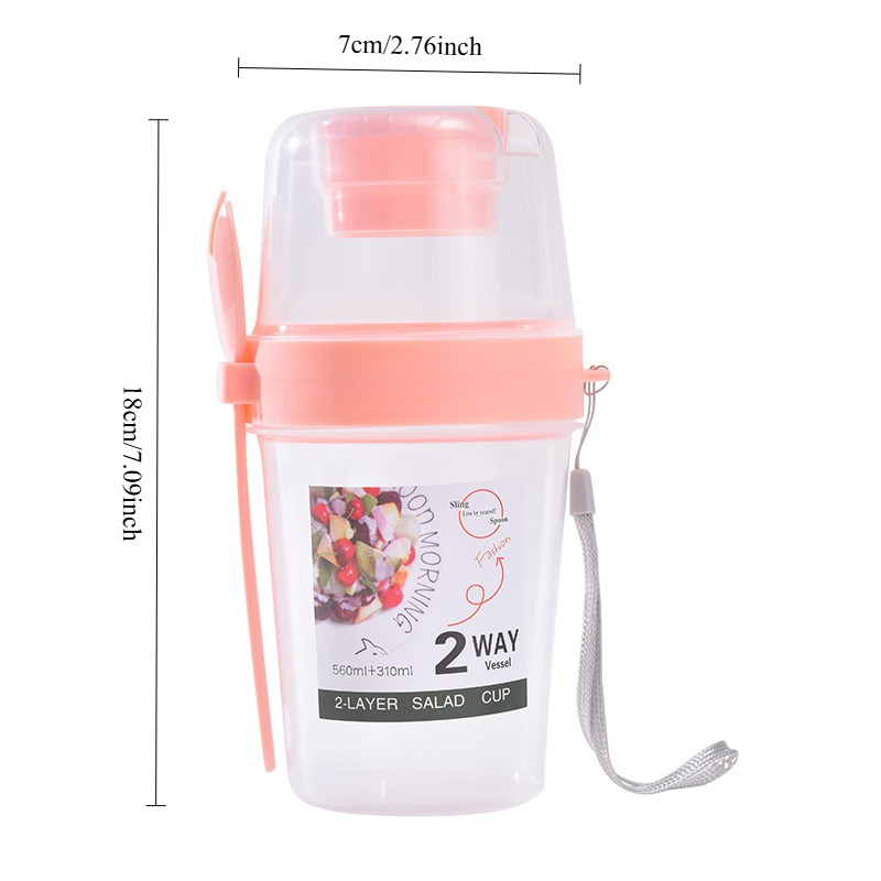 Cangkir Salad Portabel, Cangki - Meal Prep Oatmeal Jars ulasan dan harga