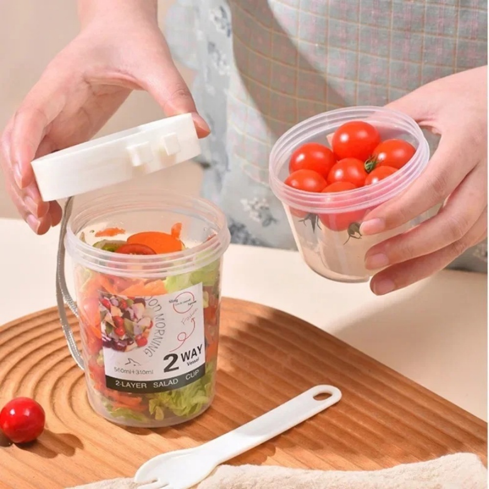 Wadah Parfait Portabel untuk Y - Meal Prep Oatmeal Jars ulasan dan harga