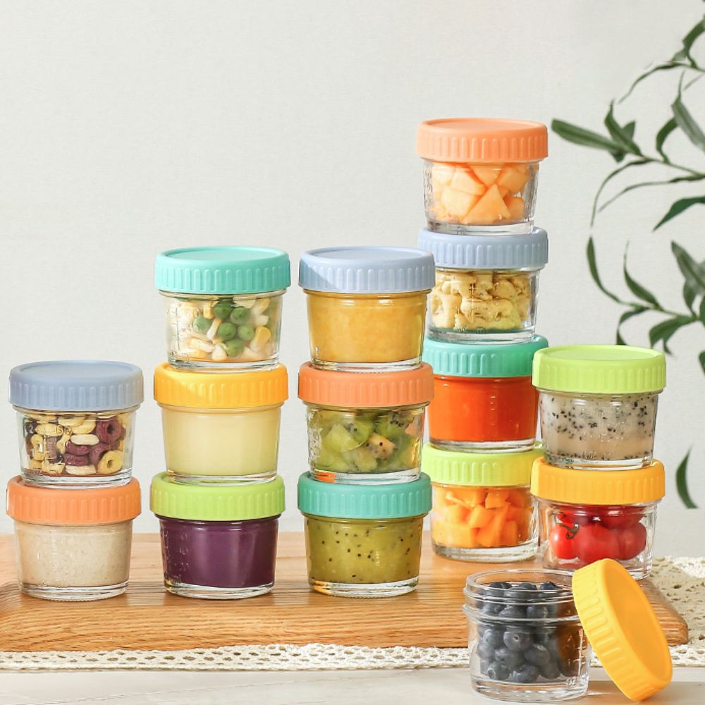 6 Buah Stoples Makanan Bayi Ka - Salad Container Jar ulasan dan harga