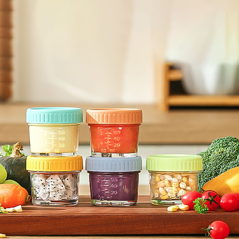 6 Buah Stoples Makanan Bayi Ka - Salad Container Jar ulasan dan harga