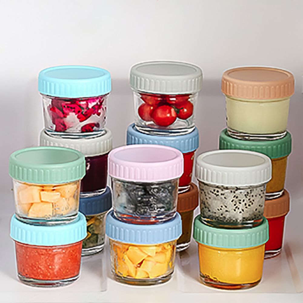 6 Buah Toples Makanan Bayi Kac - Salad Container Jar ulasan dan harga