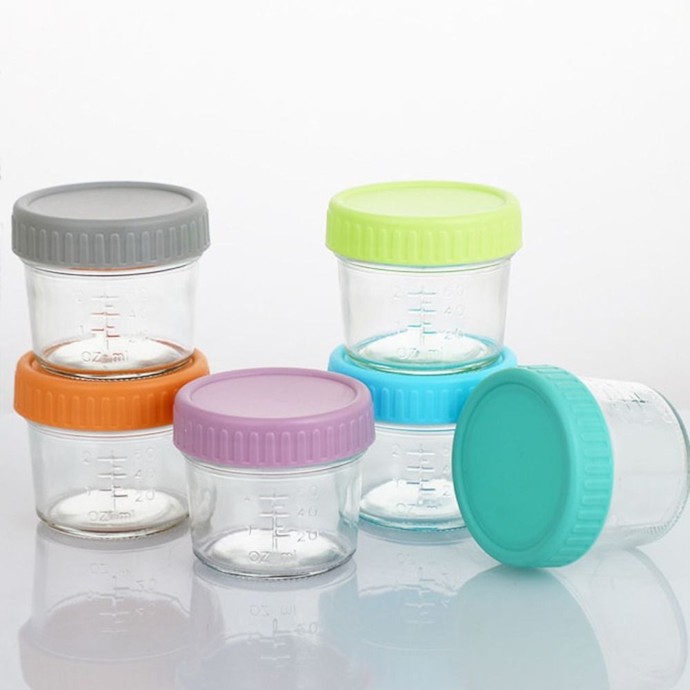 6 Buah Toples Makanan Bayi Kac - Salad Container Jar ulasan dan harga