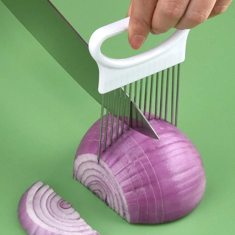 1 Buah Alat Pengiris Bawang, M - Onion Holder Slicer ulasan dan harga