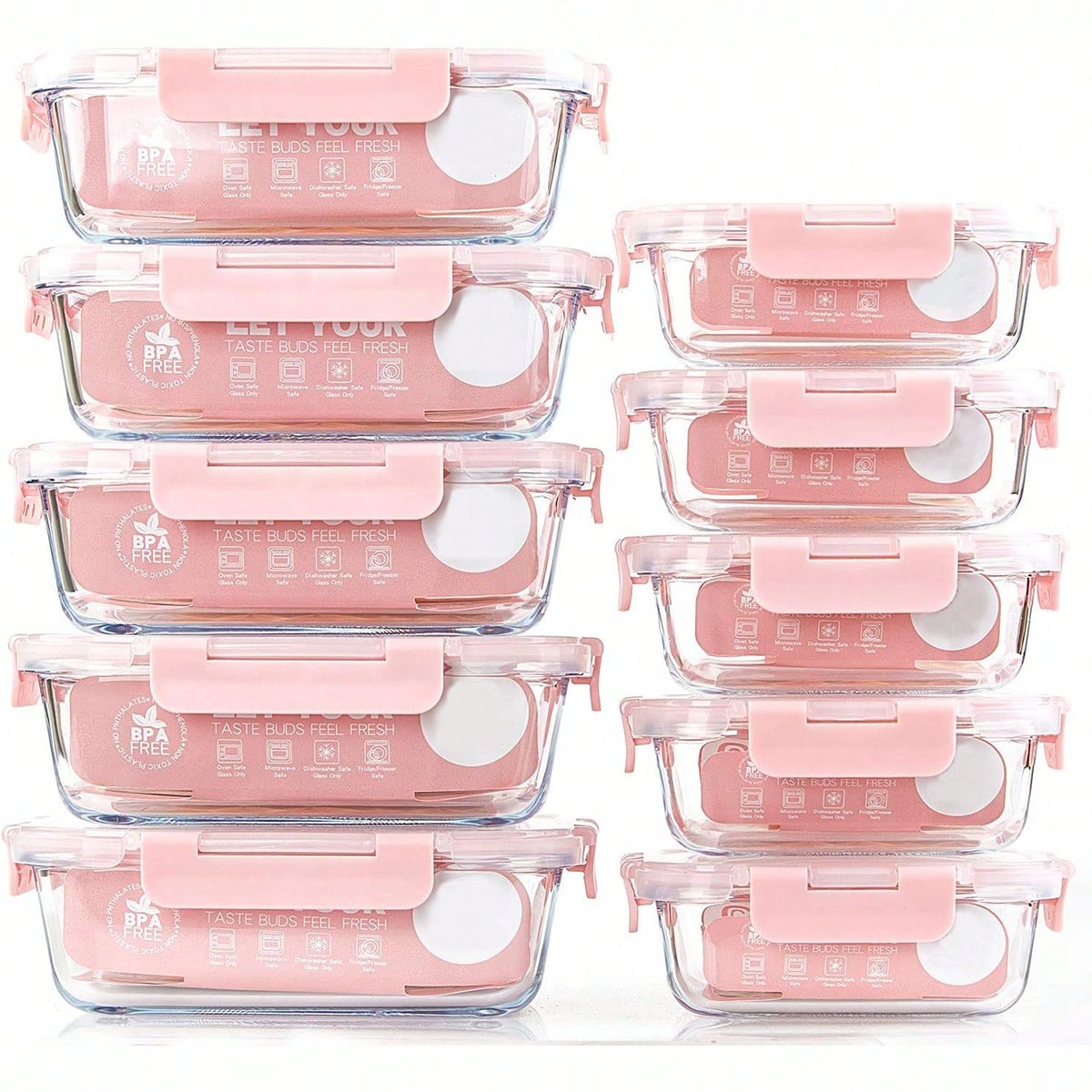 10 Wadah Makanan Kaca, Wadah P - Meal Prep Jars With Lids ulasan dan harga