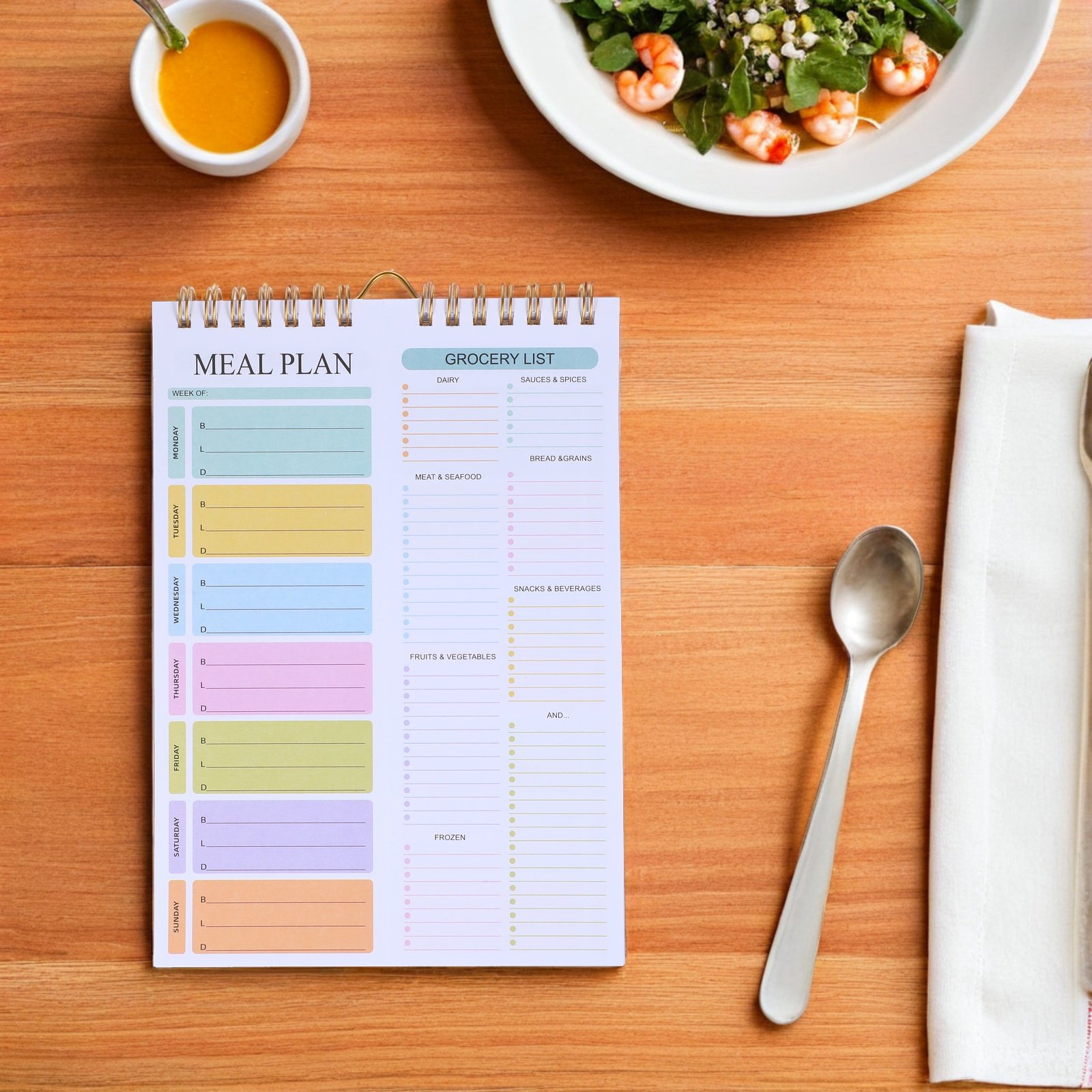 Buku Catatan Perencana Makanan - Meal Prep Grocery List ulasan dan harga