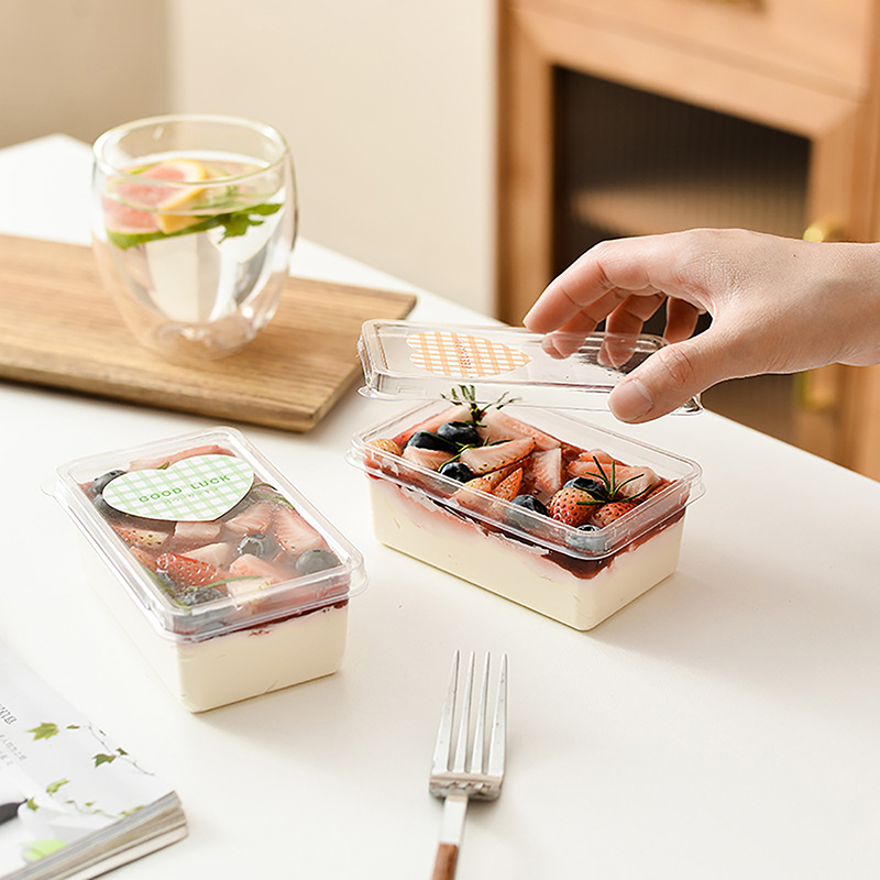 10 buah kotak makanan penutup  - Salad Container Jar ulasan dan harga