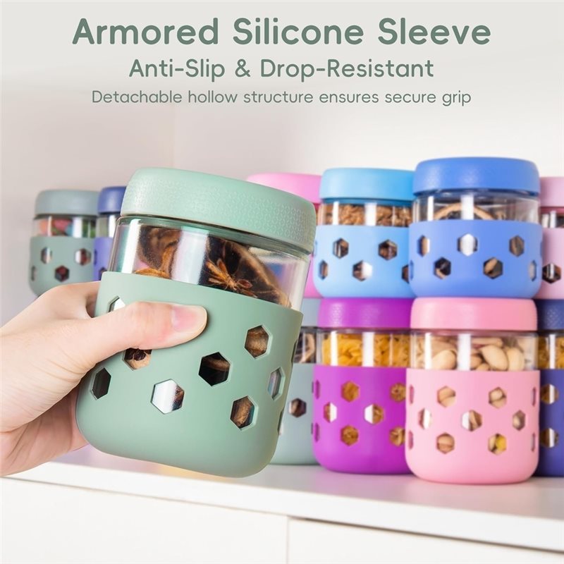 ABMR-1Set Stoples Oatmeal Sema - Meal Prep Oatmeal Jars ulasan dan harga