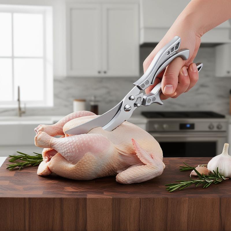 Gunting Dapur Baja Tahan Karat - Meal Prep Chicken ulasan dan harga