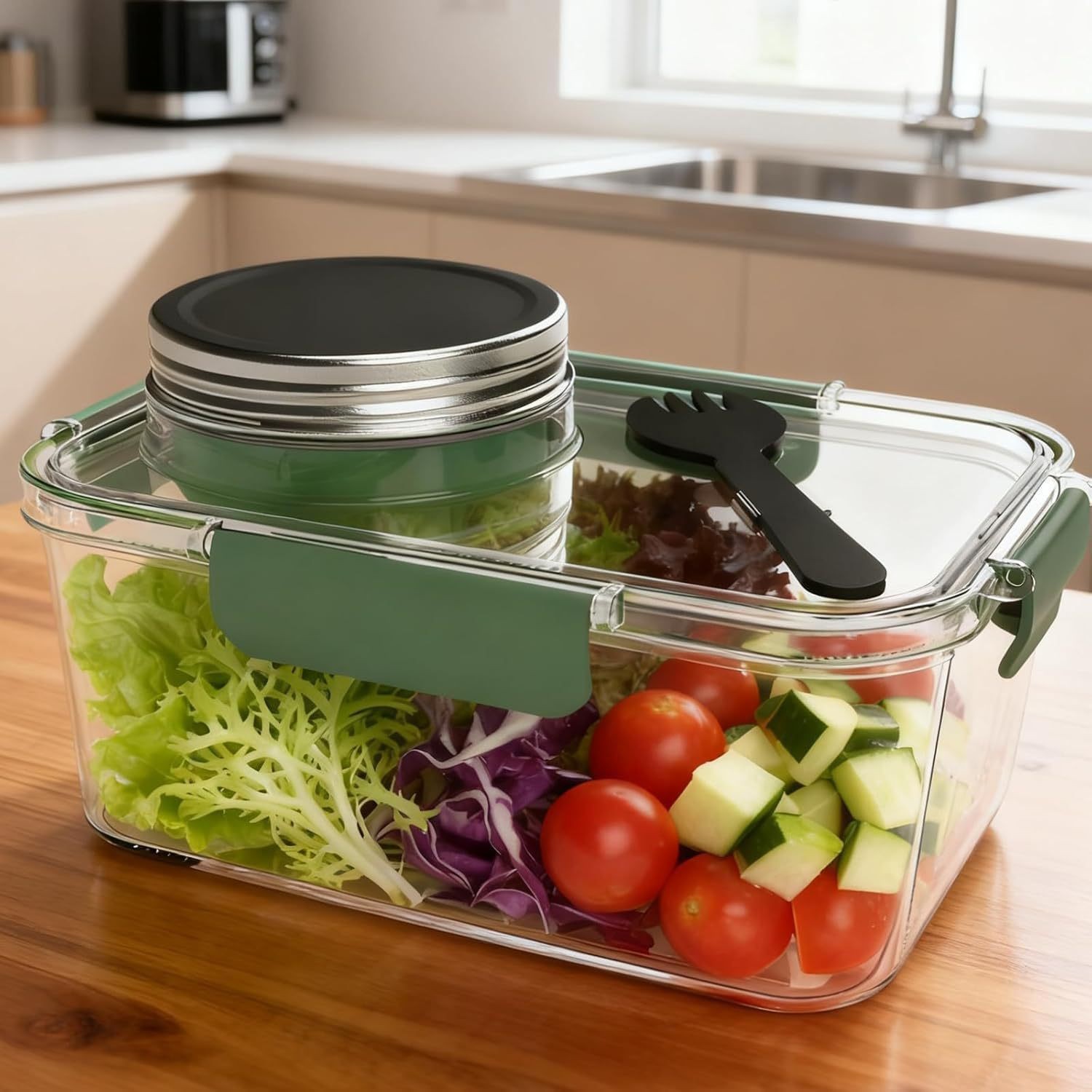 Wadah Penyimpanan Makanan Sola - Meal Prep Jars With Lids ulasan dan harga