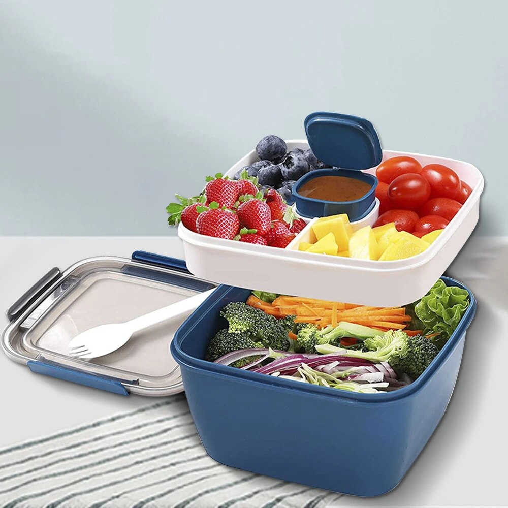 Kotak makan siang portabel 110 - Salad Container Jar ulasan dan harga