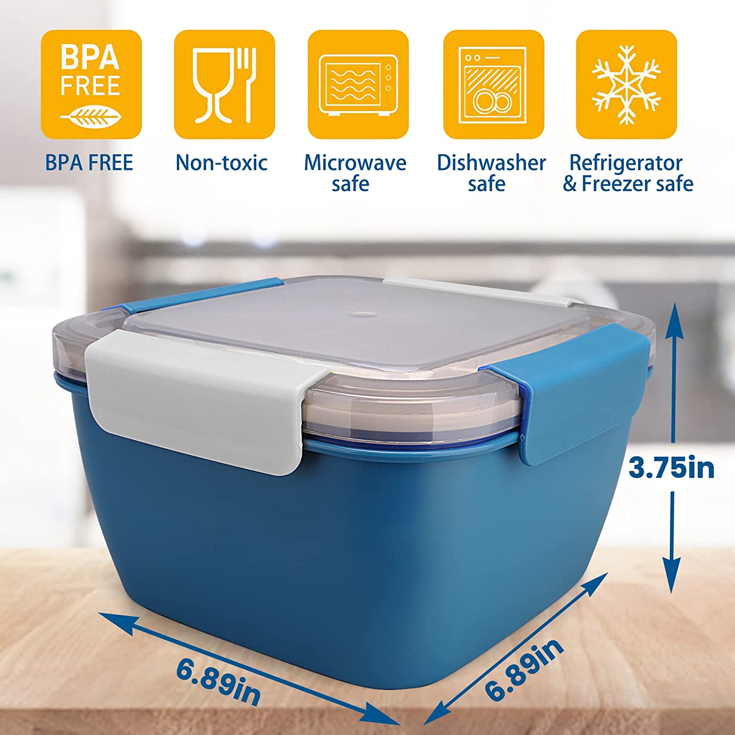 Kotak makan siang portabel 110 - Salad Container Jar ulasan dan harga