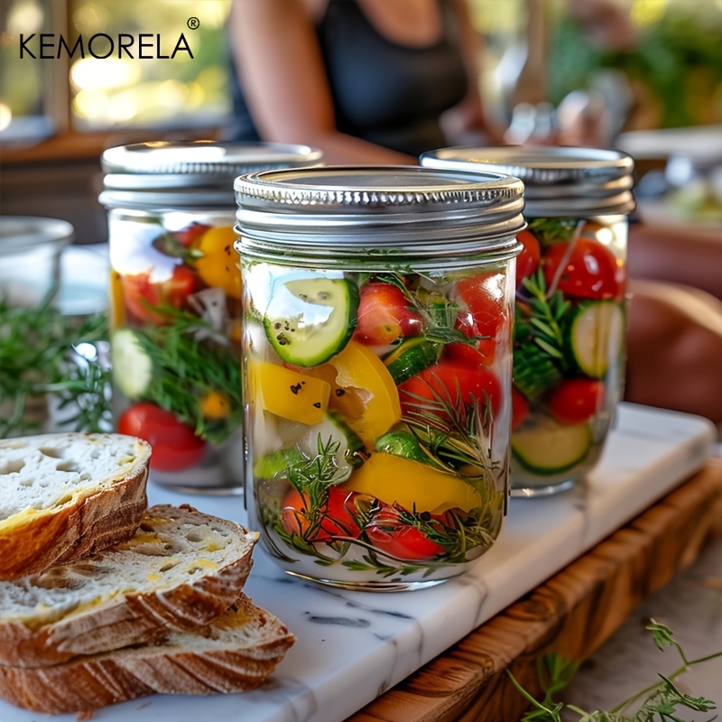 KEMORELA Stoples Mason 350ML d - Salad Container Jar ulasan dan harga