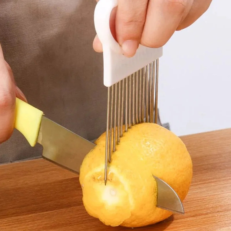 1/2/3/4 Buah Mengiris Bawang d - Onion Holder Slicer ulasan dan harga