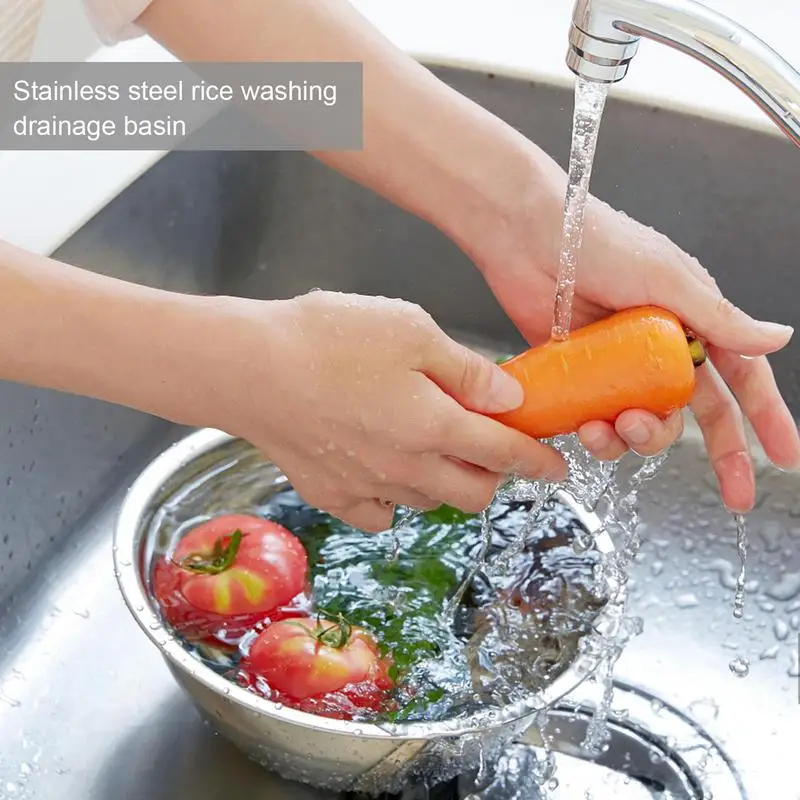 Saringan Cuci Beras Stainless  - Meal Prep Veggie ulasan dan harga