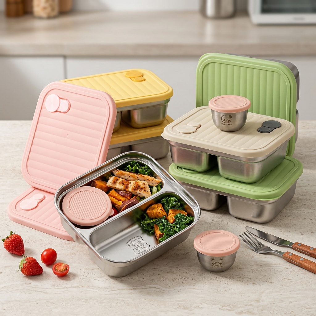 Wadah Makan Siang Stainless St - Salad Container Jar ulasan dan harga
