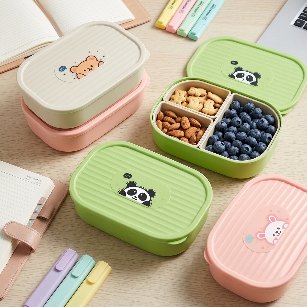 Kotak Makan Plastik Lucu Berse - Salad Container Jar ulasan dan harga