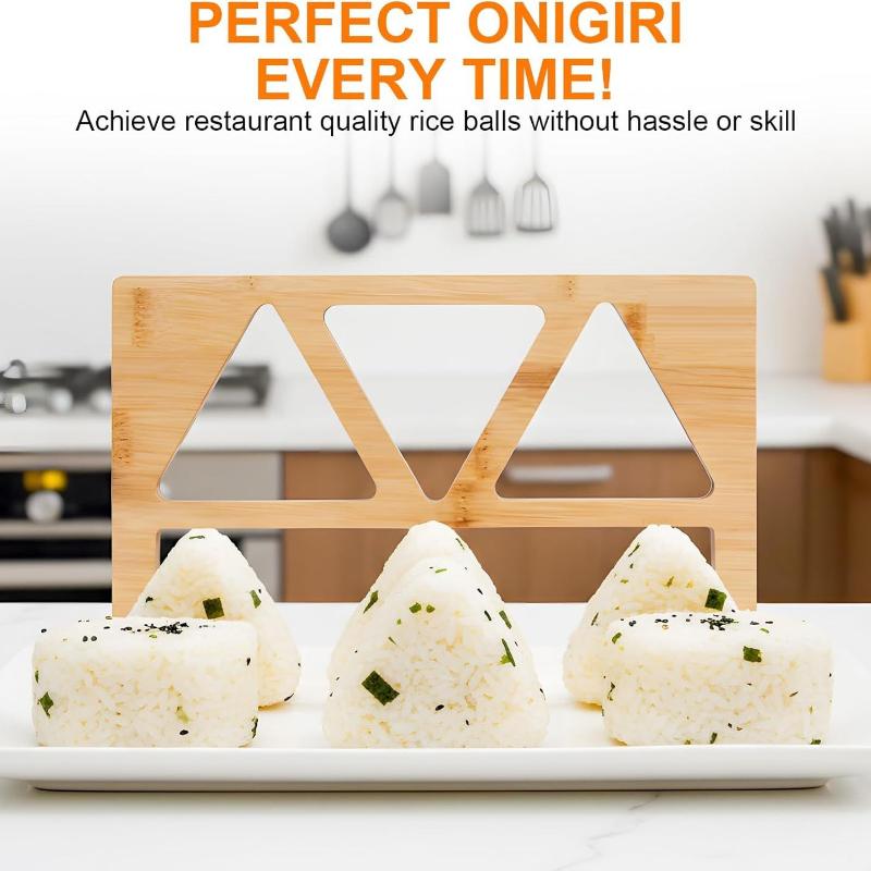 Cetakan Bola Nasi Onigiri Kayu - Meal Prep Japanese ulasan dan harga